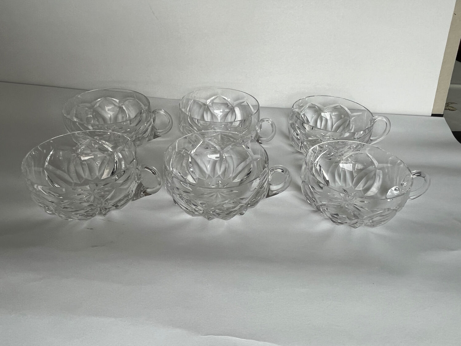 6 Saint Louis crystal bowls