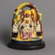 Sculpture in Spanish Majolica representing the Black Virgin with Child.