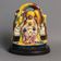 Sculpture in Spanish Majolica representing the Black Virgin with Child.