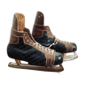 Paire de patins à glace vintage lutra
