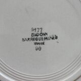 4 vintage Digoin Sarreguemines dinner plates 9177