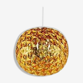 Lamp planet de kartell yellow sparkling gold