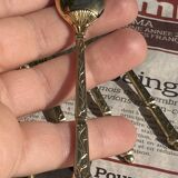 Set of 6 Vintage Gold Moka Spoons - Tableware - Coffee Spoons