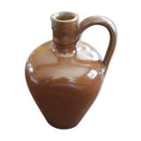 Small pitcher sandstone - 60s/70s - " Federal law forbids dirty. Or reuse of this bottles "