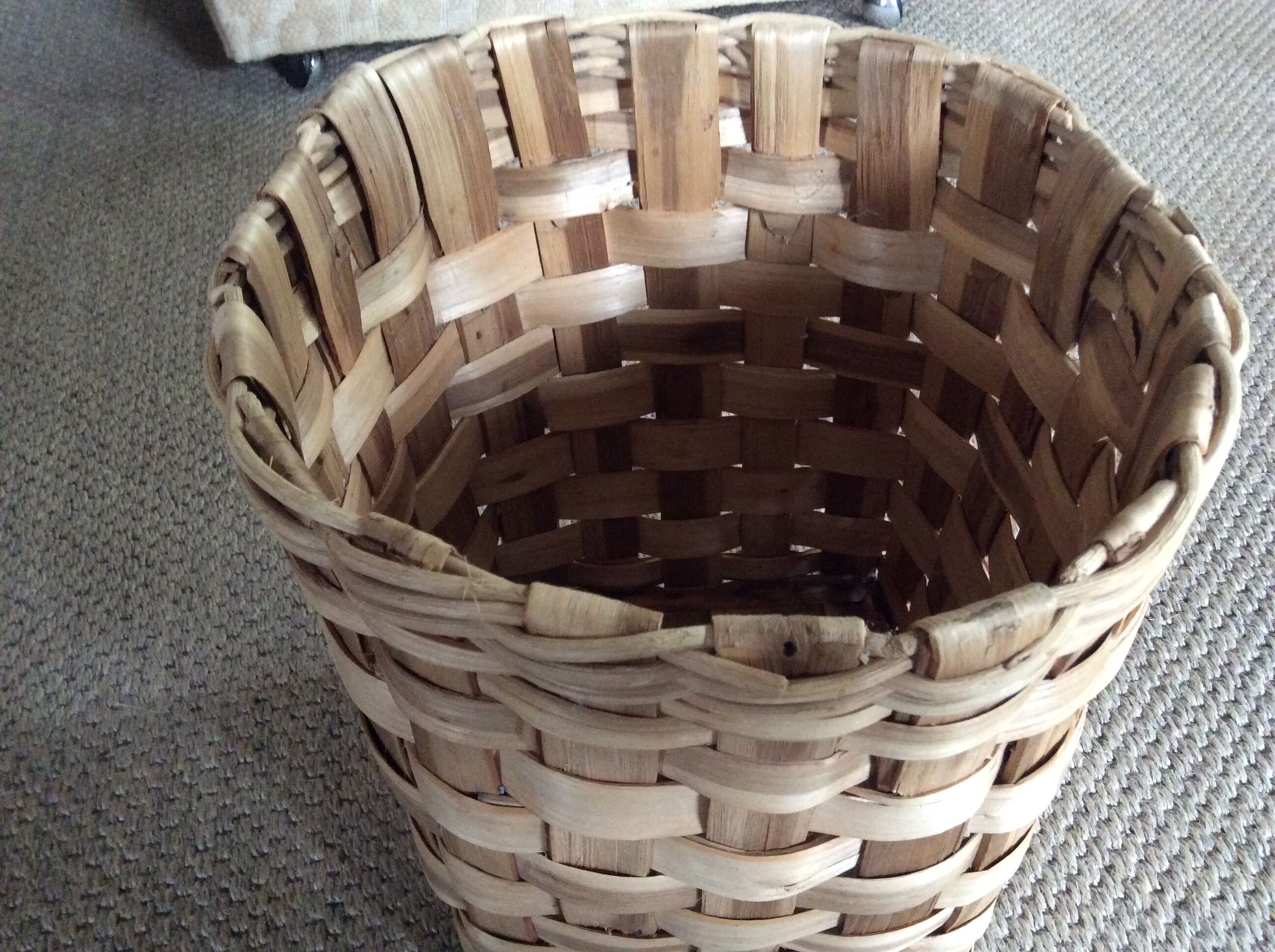 Chestnut basket braided