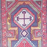 Handmade Persian rug 100% wool on cotton 118x207cm