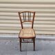Bistro chair in wood and caning from the 1900s.