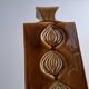 Mid Century Czech Brown Ceramic Vase Ditmar Urbach, 1960's.