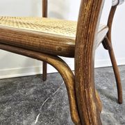 Fauteuil en bois cintré des années 60