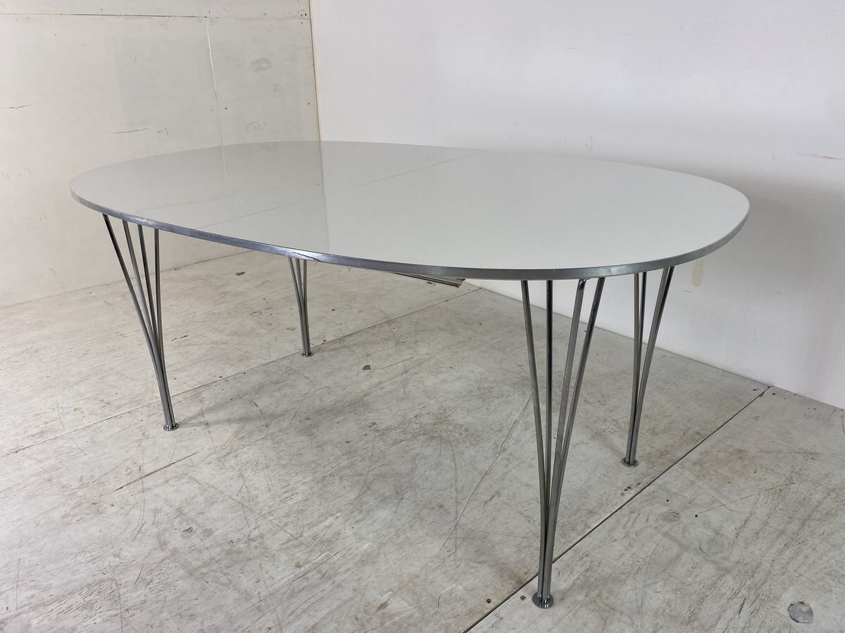 Table de salle à manger Ellipse extensible par Piet Hein pour Fritz Hansen 1990s