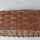 Wicker basket and sea rush 60s-70s