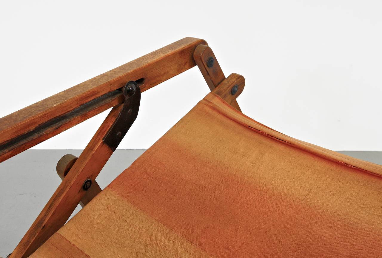 1930s Thonet Deck Chair model "G80"