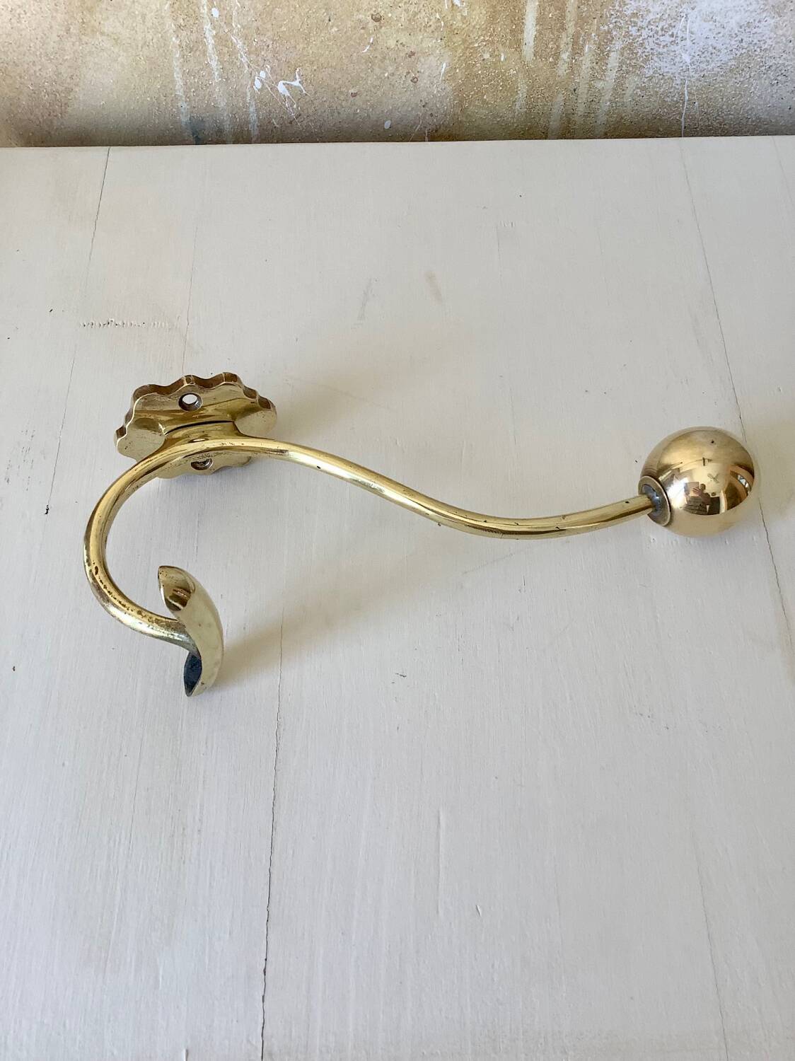 Brass coat rack or coat hook