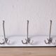 Vintage white Formica coat rack - triple hook