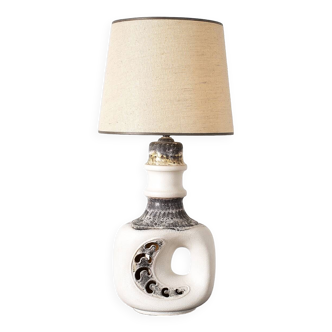 Lampe vintage en céramique style Fat Lava, 1970s