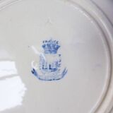 3 flat plates Gien Chardons service (3)