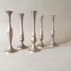 Ensemble de 5 soliflores en laiton vintage