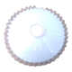 Serrated opaline lampshade cup