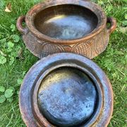 Légumier ou soupière en  terre cuite -  Afrique