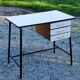 Office of 50/60s in formica base tubes black metal 3 drawers
