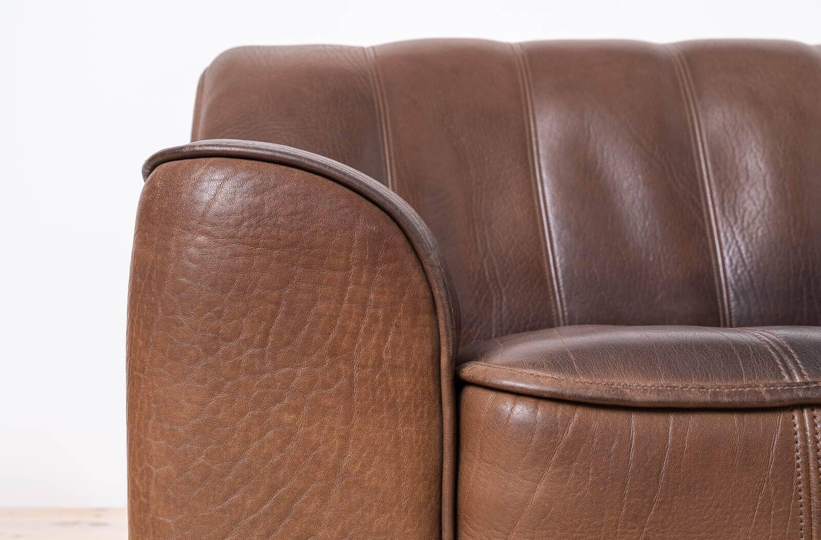 Vintage Leather Sofa, De Sede, Switzerland, Model DS 44, 1970s