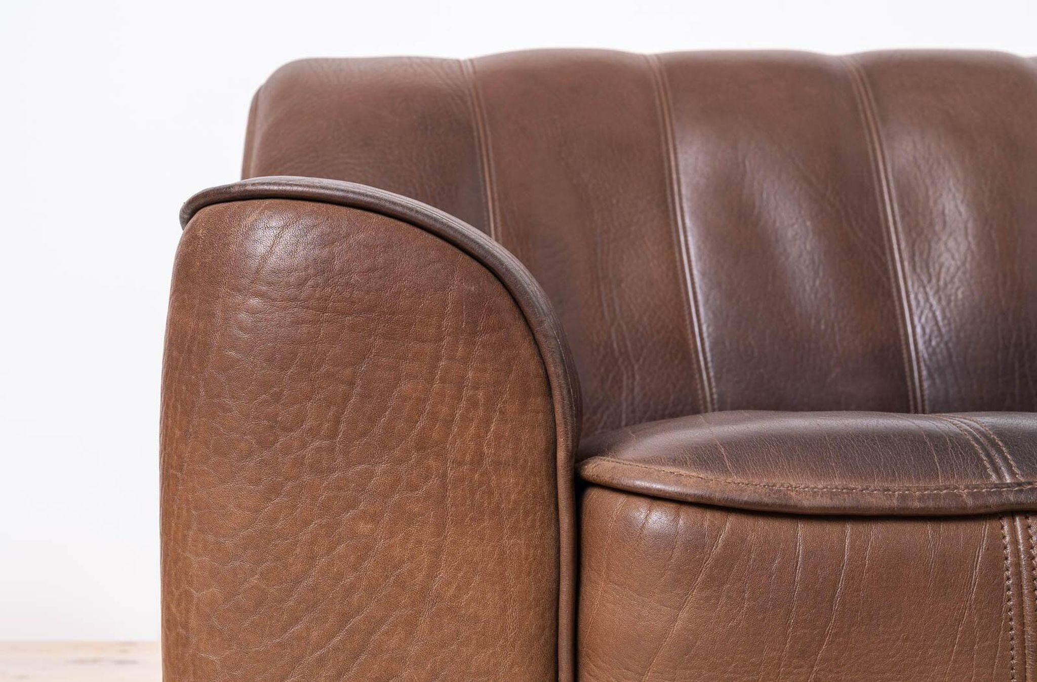 Vintage Leather Sofa, De Sede, Switzerland, Model DS 44, 1970s