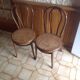 Paire de chaises cannées Thonet Austria vintage