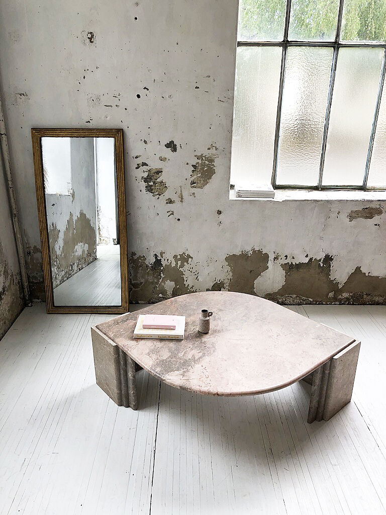 Roche Bobois pink marble table