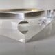 Empty cup pocket Plexiglas ashtray lucite design 70s