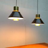 Mid-Century Danish Life pendant lamps by Jo Hammerborg for Fog & Mørup, 1960s, set of 2