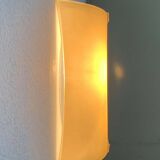 Postmodern vintage Italian glass wall lamp by Lucitalia, 1970s.