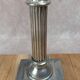 Silver-plated column candlestick – Corinthian style