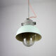 Vintage mint industrial hanging light from TEP