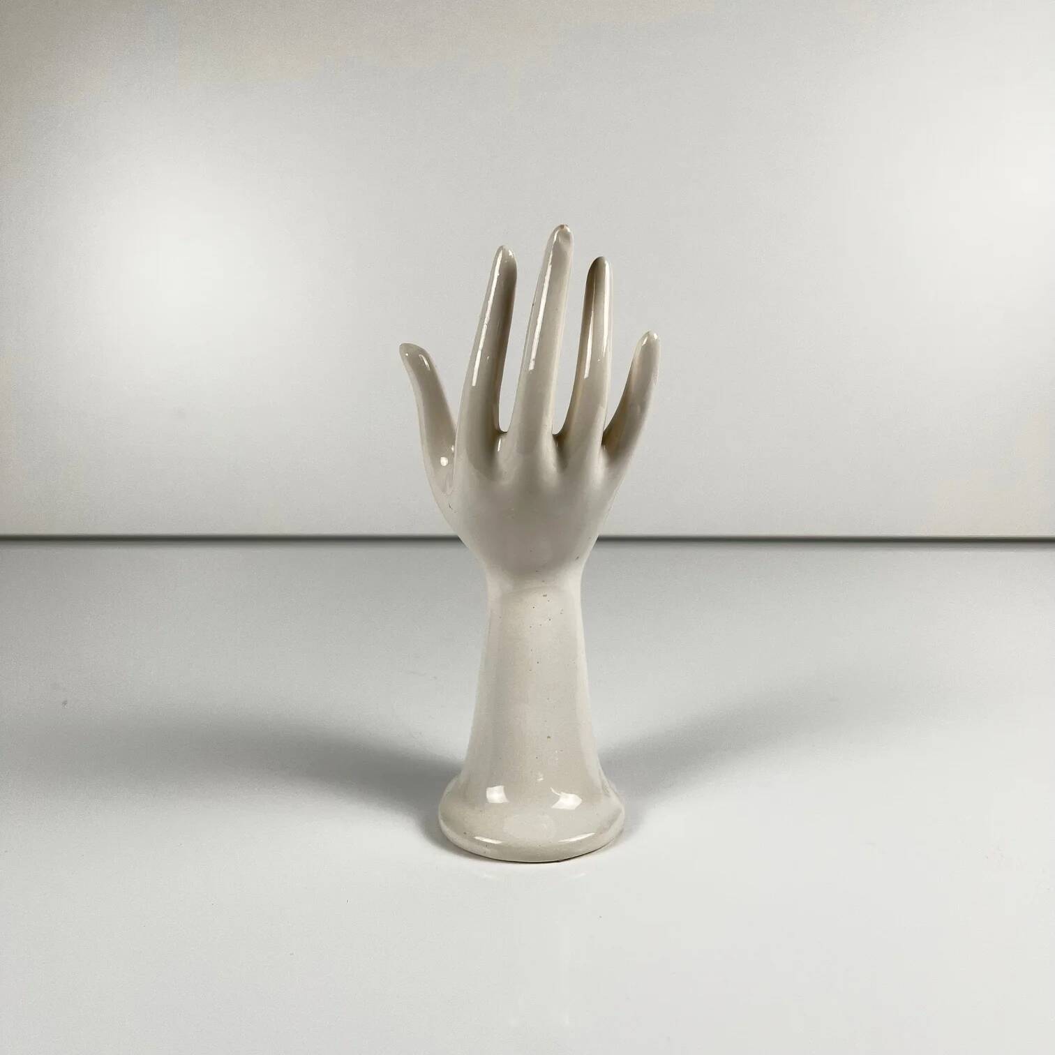 White porcelain single-stem vase