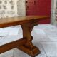 Pair of oak monastic community benches, France, early 20th century