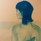 Signed monochrome blue painting of a female portrait "Weekend in Capri" Italy