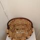 Vintage wooden basket for picking mushrooms