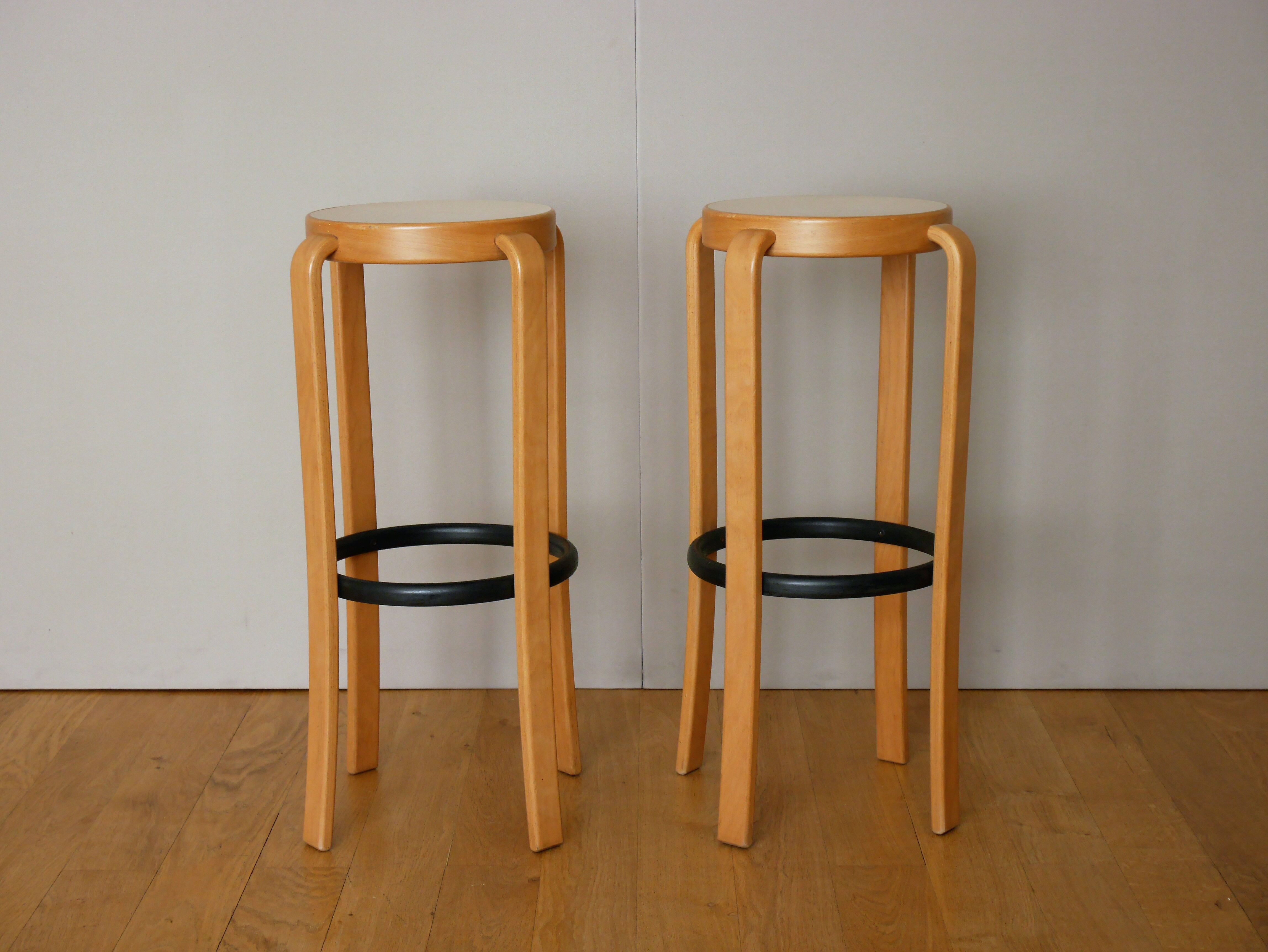 Set of 2 stools scandinavian thygesen and sørensen by magnus olesen