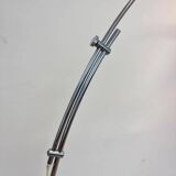 Design midcentury Harvey Guzzini style adjustable floor arc lamp, around 1970