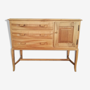 Commode en bois brut