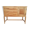 Commode en bois brut