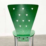 Postmodern green Italian accent chair, 1980s