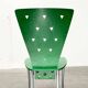 Postmodern green Italian accent chair, 1980s