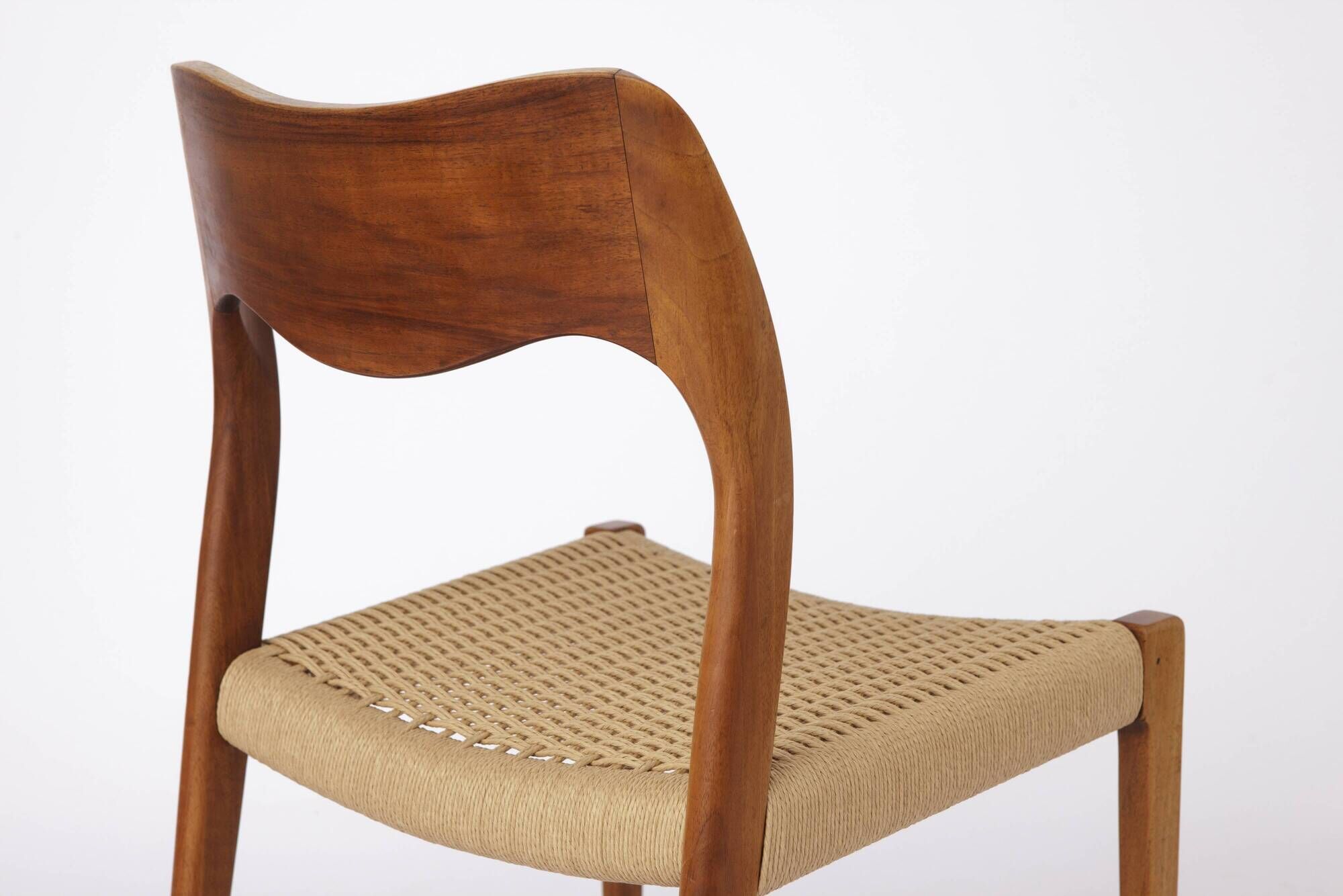 1 of 7 Niels Otto Møller Model 71 Teak Dining Chair (1951) – Danish Modern