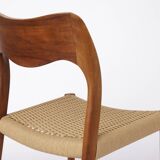 1 of 7 Niels Otto Møller Model 71 Teak Dining Chair (1951) – Danish Modern