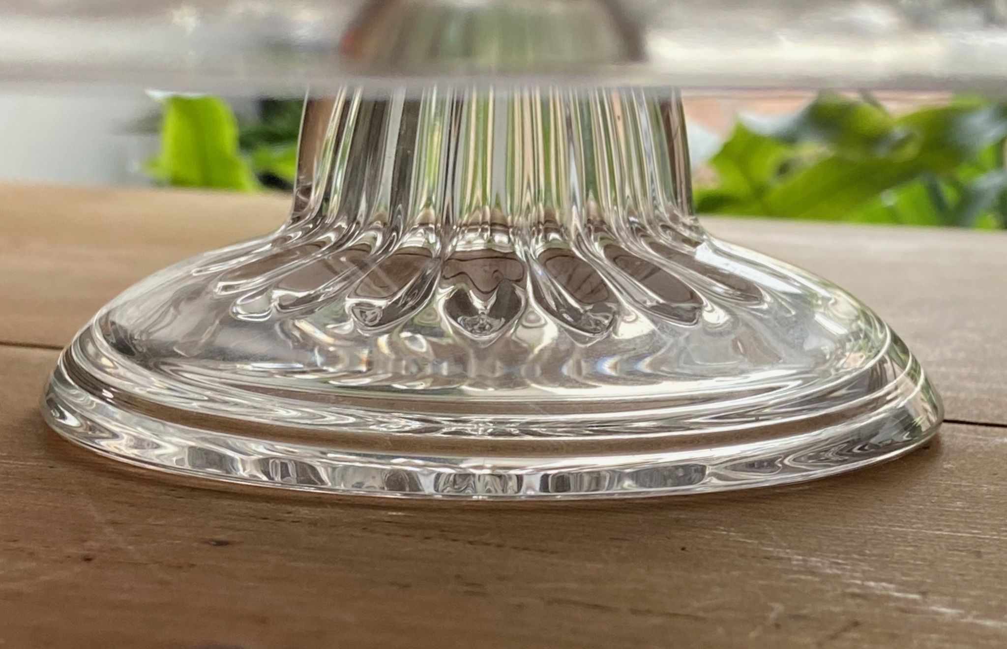 Plat de présentation verre Waltherglass-Germany-Années 70