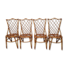 Rattan chairs by Louis Sognot