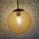 Suspension globe glass smokes amber bubble Peill & Putzler space age