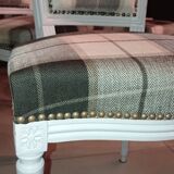 Set of five upholstered chairs