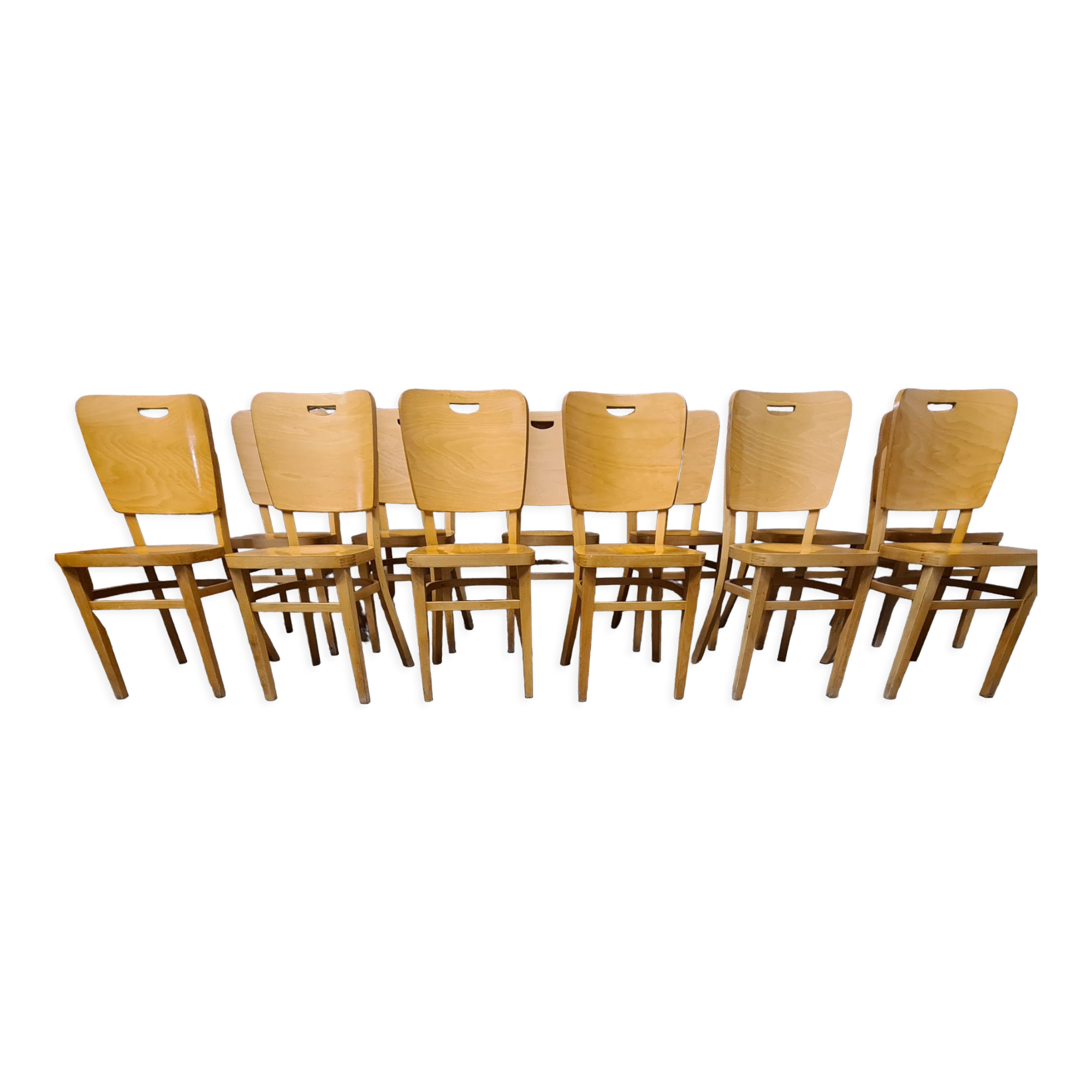 Set of 12 bistro chairs